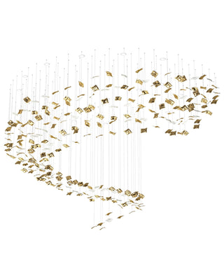 Viliros Verre Spirale Suspension Lumière
