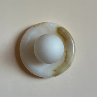 Aursilos Applique Murale Verre Jade Blanc Art Nordique Premium