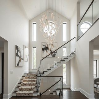 White Feather Art Deco Customize Chandelier-Neutral Decor