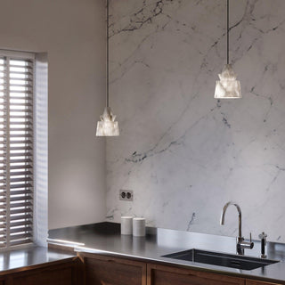 Curineth Suspension Minimaliste en Albâtre