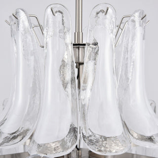 Aurora Lustre Blanc Nuage Verre Pétales