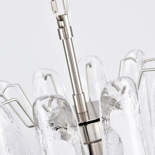 Aurora Lustre Blanc Nuage Verre Pétales