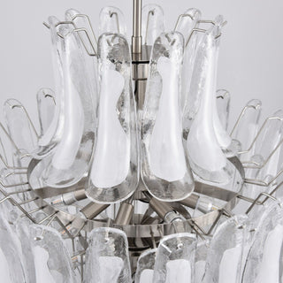 Aurora Lustre Blanc Nuage Verre Pétales