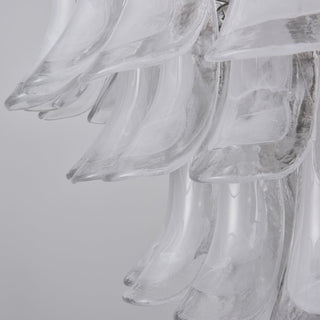 Aurora Lustre Blanc Nuage Verre Pétales