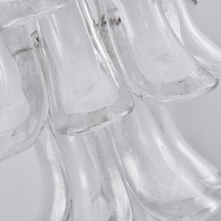 Aurora Lustre Blanc Nuage Verre Pétales