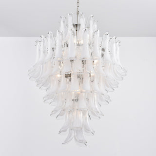 Aurora Lustre Blanc Nuage Verre Pétales