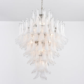 Aurora Lustre Blanc Nuage Verre Pétales