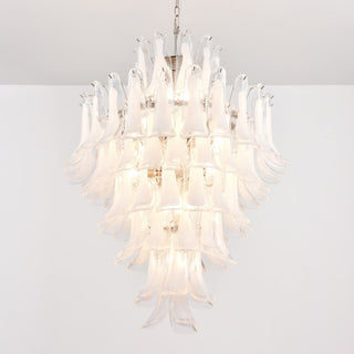 Aurora Lustre Blanc Nuage Verre Pétales