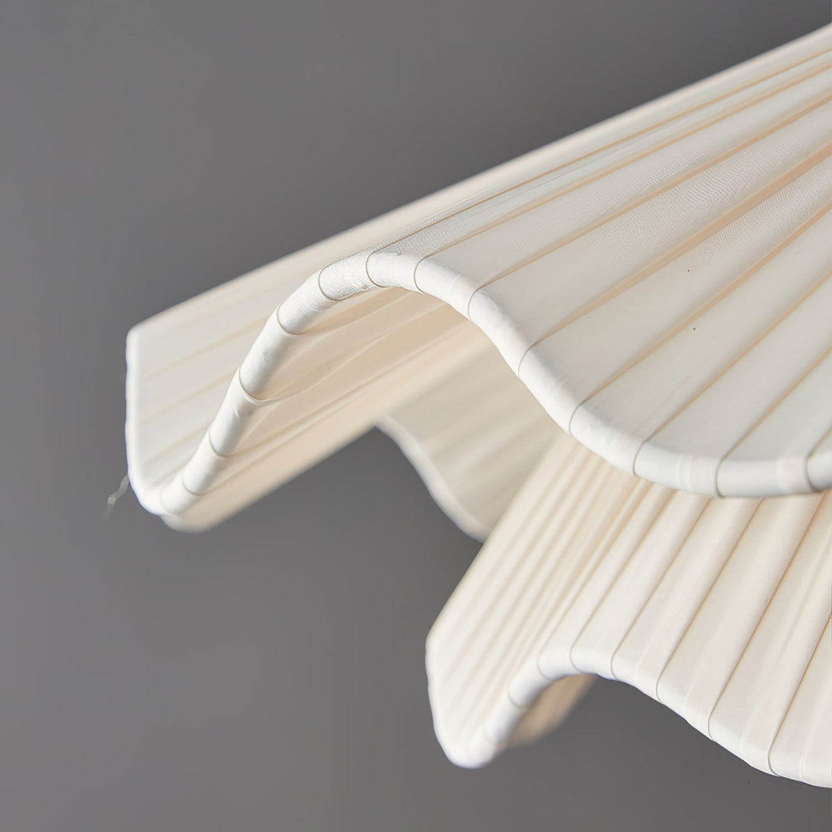 Calavie Wavy Pleated Pendant Light in Soft White-Neutral Decor
