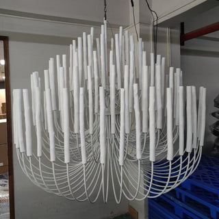 Ulshayra Lustre Postmoderne De Luxe En Bois Et Métal à Multiples Bras