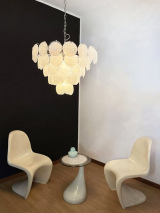Aurora Lustre en Verre de Murano Blanc