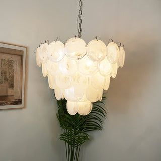 Aurora Lustre en Verre de Murano Blanc