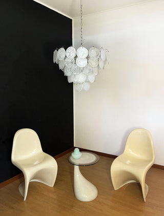 Aurora Lustre en Verre de Murano Blanc