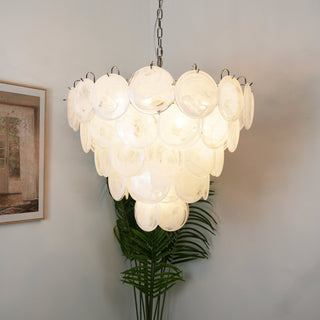 Aurora Lustre en Verre de Murano Blanc
