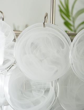 Aurora Lustre en Verre de Murano Blanc