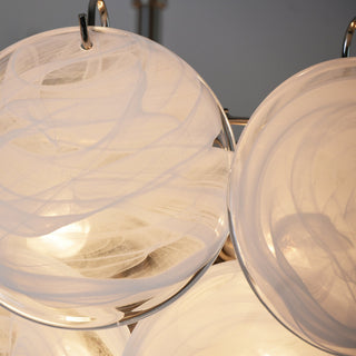 Aurora Lustre en Verre de Murano Blanc