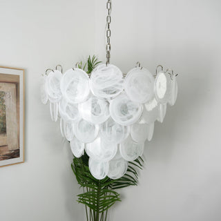Aurora Lustre en Verre de Murano Blanc