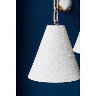 Zavelila Suspension Métal Plâtre Blanc Minimaliste