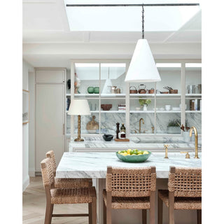 Zavelila Suspension Métal Plâtre Blanc Minimaliste