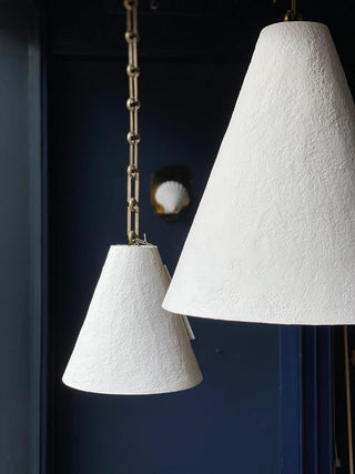 Zavelila Suspension Métal Plâtre Blanc Minimaliste