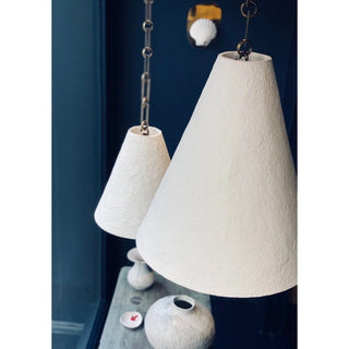 Zavelila Suspension Métal Plâtre Blanc Minimaliste