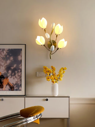 Zasila Applique Murale Céramique Magnolia Élégance