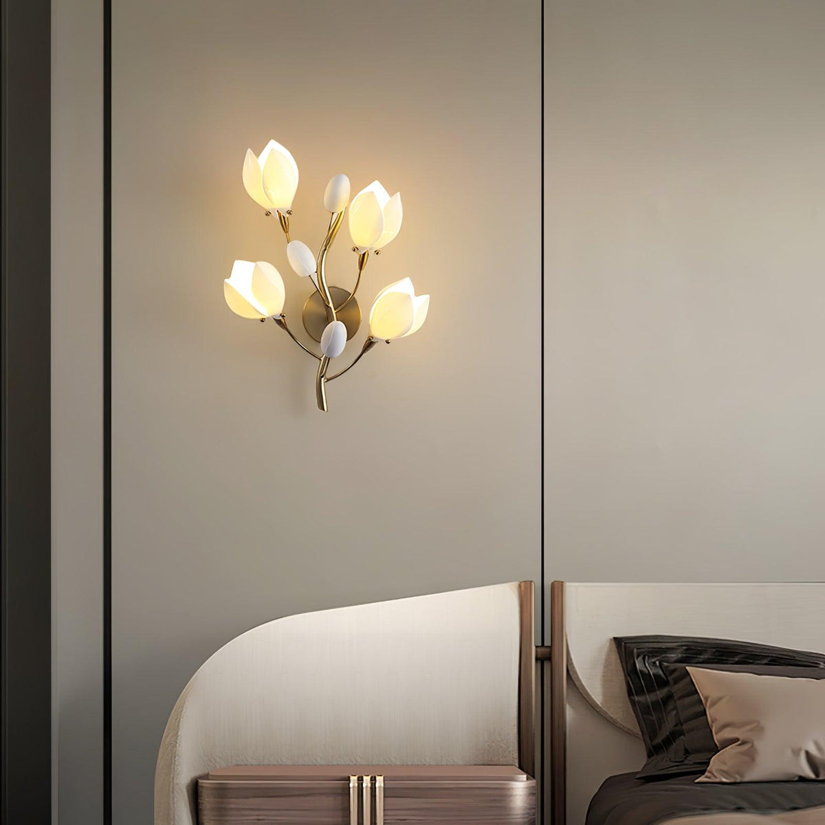 Feleon Applique Murale Céramique Magnolia Élégance