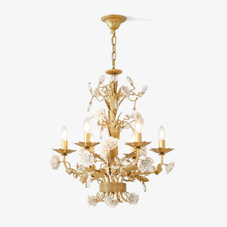 Lustra Lustre Cristal Rose Blanc