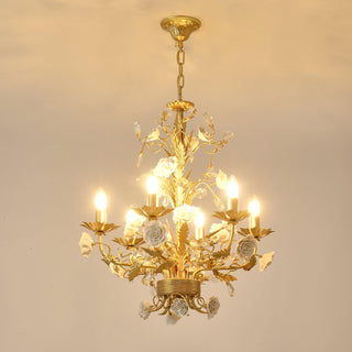 Lustra Lustre Cristal Rose Blanc