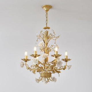 Lustra Lustre Cristal Rose Blanc