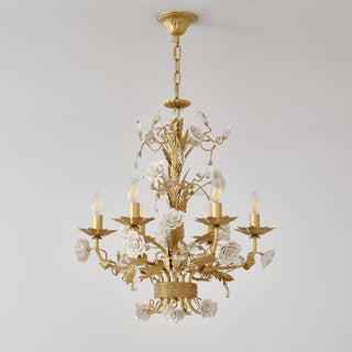 Lustra Lustre Cristal Rose Blanc
