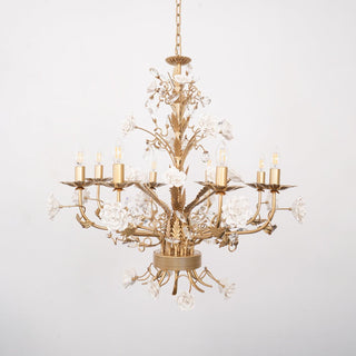 Lustra Lustre Cristal Rose Blanc