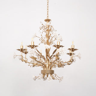Lustra Lustre Cristal Rose Blanc