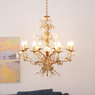 Lustra Lustre Cristal Rose Blanc