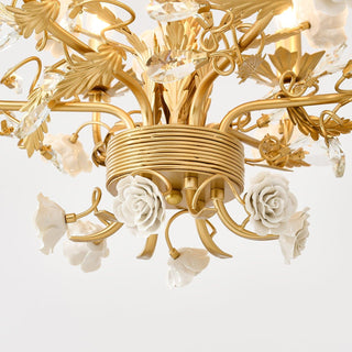 Lustra Lustre Cristal Rose Blanc