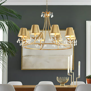 Ivsilan Lustre Cristal Laiton Industriel Vintage