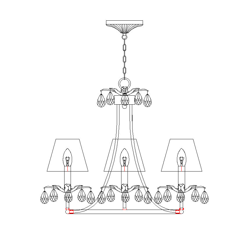 Ivsilan Lustre Cristal Laiton Industriel Vintage