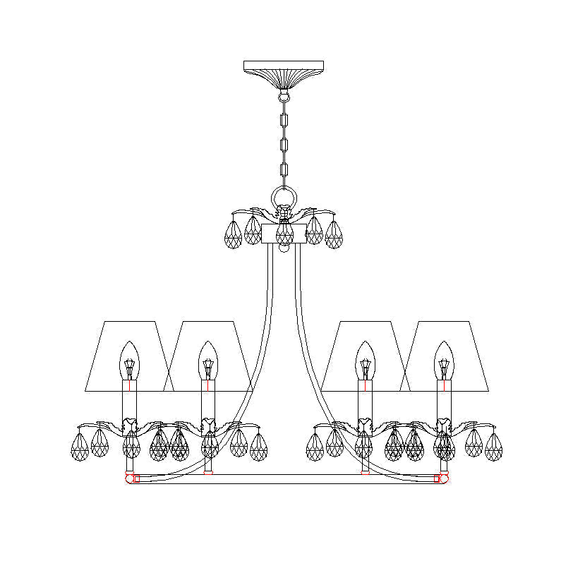 Ivsilan Lustre Cristal Laiton Industriel Vintage