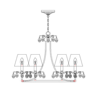 Ivsilan Lustre Cristal Laiton Industriel Vintage