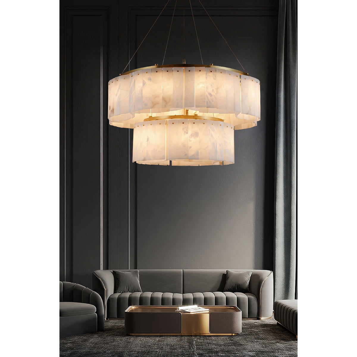 Avvinel Modern Luxury Minimalist Alabaster Lustre