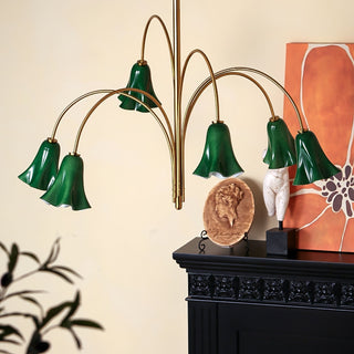 EmeraldBell Lustre Pendante en Verre