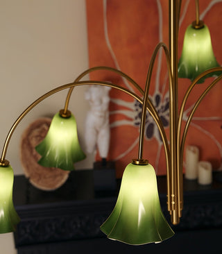 EmeraldBell Lustre Pendante en Verre