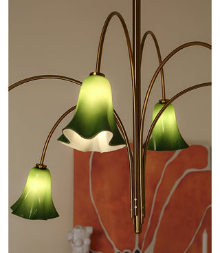 EmeraldBell Lustre Pendante en Verre
