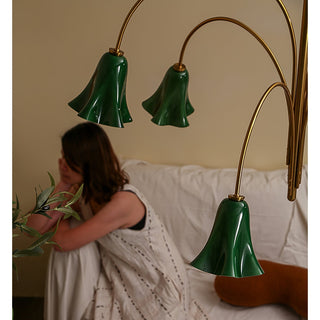 EmeraldBell Lustre Pendante en Verre
