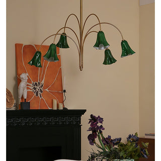 EmeraldBell Lustre Pendante en Verre