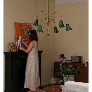 EmeraldBell Lustre Pendante en Verre
