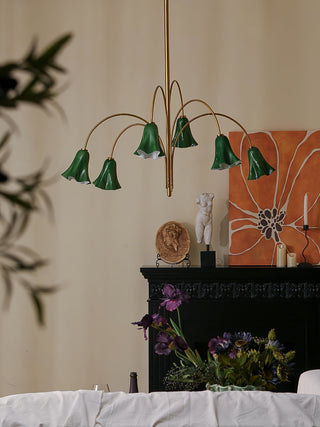 EmeraldBell Lustre Pendante en Verre