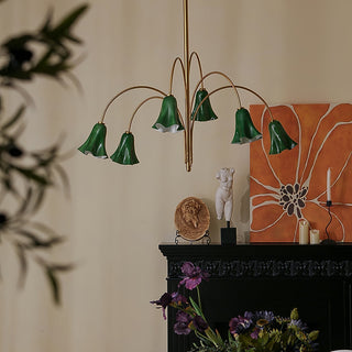 EmeraldBell Lustre Pendante en Verre