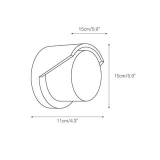 Eurvenara Applique Murale Travertin Verre Minimaliste Moderne