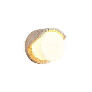 Eurvenara Applique Murale Travertin Verre Minimaliste Moderne